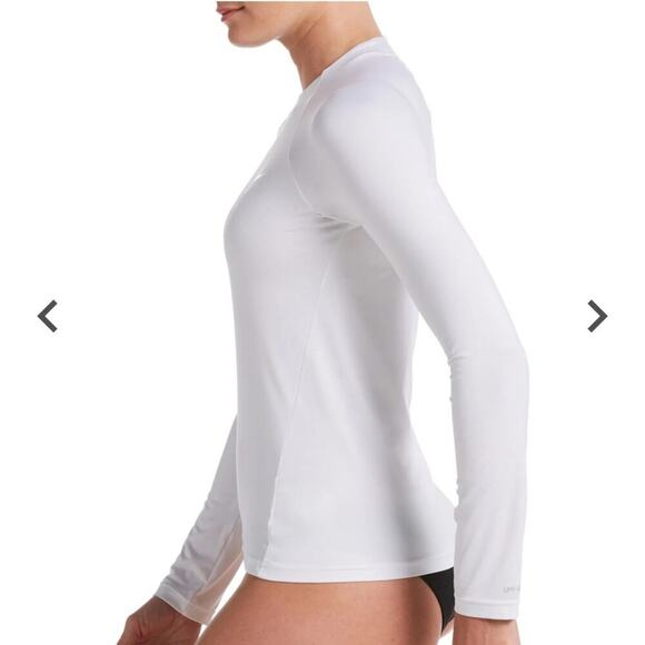 Nike Women's Essential Long Sleeve Rash Guard NWT MSRP $62 Size M - Picture 3 of 4